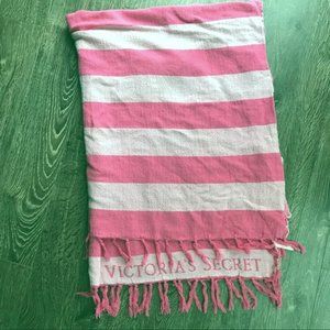Bogo Victorias Secret Pink Striped Blanket